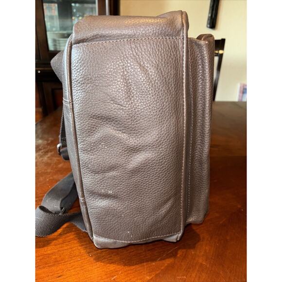 COLE HAAN F10122 Wayland Brown Leather Pebbled Backpack Good Condition MSRP$360 - Picture 5 of 9